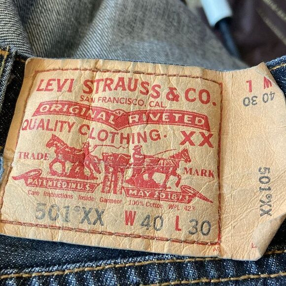 VTG Levi’s 501 XX W 40 L 30 Original Men’s Jeans 💯 Cott Made In Mexico